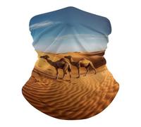 Calentador De Cuello Arena - Pintura Pañuelo De Cabeza Respirable Lavable Polainas De Cuello, para Pesca, Caza, Yoga, Motocicleta, 26x30cm