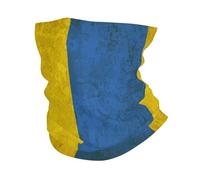 Calentador De Cuello Bandera Antigua De Ucrania Cuello Bufanda Durable Pasamontañas Protección UV Bandana para Senderismo Ciclismo Cámping 25X50CM