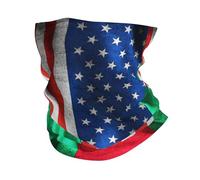 Calentador De Cuello Bandera De América Burkina Faso Bandera De Burkinabé Pasamontañas Respirable Bandana Multifuncional Cuello Bufanda para Ciclismo Senderismo Cámping 25X50CM