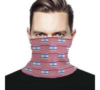 Calentador de Cuello Bandera de Israel y Estados Unidos Respirable Pañuelo de Cabeza Durable Sombreros para Pesca Caza 26X30cm