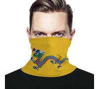 Calentador De Cuello Bandera del Imperio Chino Bajo La Dinastía Qing Bandana Unisexo Secado Rápido Cuello Pañuelo, para Deportes, Yoga, Senderismo, Cámping, 26x30cm