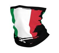 Calentador De Cuello Bandera Italiana Vintage De Italia Pasamontañas Respirable Bandana Protección UV Cuello Bufanda para Deportes Senderismo Ciclismo 25X50CM