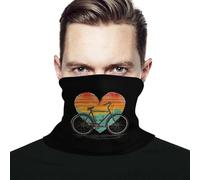 Calentador De Cuello Bicicletas Vintage Heart Mountain Sombreros Protección UV Multifuncional Cuello Bufanda, para Deportes, Hombre, Adulto, Ciclismo, 26x30cm