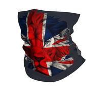 Calentador De Cuello Britain British Flag Lion Bandana Respirable Cuello Bufanda Protección UV Pasamontañas para Pesca Senderismo Correr 25X50CM