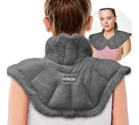 Calentador de cuello caliente para microondas y hombro, almohadilla calefactora 2 en 1 para congelador o microondas para alivio del dolor de cuello y hombros