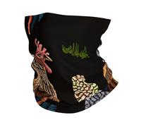 Calentador de cuello con estampado de pollo, ultrasuave, elástico, para invierno, para hombres y mujeres