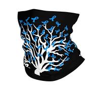 Calentador De Cuello Concienciación sobre El Colon4 Cuello Bufanda Respirable Pasamontañas Multifuncional Bandana para Senderismo Adulto Ciclismo 25X50CM