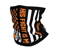 Calentador De Cuello Concientización sobre La Leucemia. Su Lucha Es Mi Lucha. Cuello Bufanda Durable Bandana Protección UV Pasamontañas para Ciclismo Senderismo Adulto 25X50CM