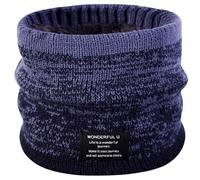 Calentador de Cuello de Invierno Hombre Mujer Polaina Bufanda Térmica Punto Fleece Forrado Cuello Infinita Espesar Esquí a Prueba de Viento Tejer Mascarillas Deportes al Aire Libre Ciclismo Moto