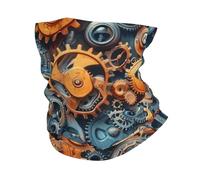 Calentador de Cuello Engranajes mecánicos Steampunk estéticos Multifuncional Bandana Prima Bufanda Facial para Motocicleta Deportes 26X30cm
