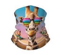 Calentador De Cuello Giraffe Loca Y Genial Impreso Bufanda Facial Protección Solar Polainas De Cuello para Caza Senderismo Hombre