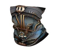 Calentador de Cuello Libélula y Engranajes de Reloj Steampunk Estética Industrial Blancos Prima Bandana Respirable Pañuelo de Cabeza para Correr Caza 26X30cm