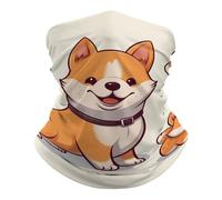 Calentador De Cuello Lindo Perro Shiba Inu Bufanda Protección UV Cómodo Polainas De Cuello, para Correr, Pesca, Motocicleta, Yoga, 26x30cm