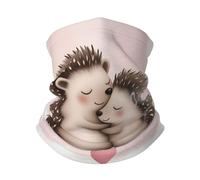 Calentador De Cuello Lindos Abrazos De Erizo De Dibujos Animados Pañuelo De Cabeza Protección UV Protección Solar Polainas De Cuello, para Adulto, Pesca, Deportes, Caza, 26x30cm