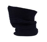 Calentador de cuello para hombre y mujer de lana merino de punto 100% fabricado en Italia Bufanda de anillo de color liso varios colores sombrero cuello de lana virgen merino calentador térmico, azul