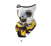Calentador De Cuello Patrón De Koala Aprendiendo A Conducir Bufanda Protección UV Protección Solar Polainas De Cuello, para Cámping, Yoga, Pesca, Caza, 24x51cm