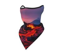Calentador De Cuello Patrón De Mar De Fuego Y Lava Sombreros Elegante Prima Cuello Pañuelo, para Pesca, Caza, Hombre, Deportes, 24x51cm