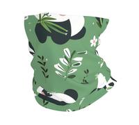 Calentador De Cuello Patrón De Panda De Verano Bufanda Facial Protección Solar Unisexo Polainas De Cuello para Caza Correr Adulto 25X50Cm