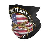 Calentador De Cuello Policía Militar Veteran Retirado De Los Estados Unidos Cómodo Pañuelo De Cabeza Protección Solar Cuello Bufanda para Yoga Senderismo Cámping