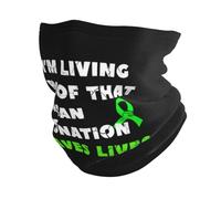 Calentador De Cuello Soy Prueba Viviente De Que La Donación De Órganos Salva Vidas Cómodo Pasamontañas Protección Solar Cuello Bufanda para Cámping Ciclismo Deportes