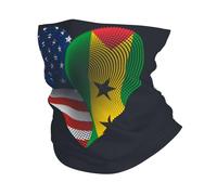 Calentador De Cuello USA Sao Tome and Principe Friendship Flag Heart White Bandana Multifuncional Pasamontañas Protección UV Cuello Bufanda para Cámping Correr Senderismo 25X50CM