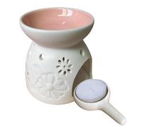 Calentador De De Cerámica: De para Derretir Ligera De Té De 4,7 X 4,7 Pulgadas, De para Derretir De Aromaterapia con Cuchara, Decoración