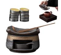 Calentador de de cerámica: Soporte para Quemador de para Velas, difusor de con Llama, Plato Resistente al Calor con Estilo, decoración de Cocina y Comedor, Calentador de relajación