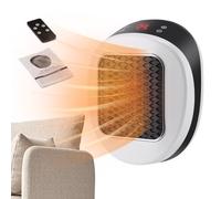 Calentador De Escritorio,Calentamiento Rápido Ventilador Térmico Ahorro Energético | Incluye Temporizador Mando A Distancia Para Escritorio | Para Lugar de Trabajo Dormitorio Acampada Coche