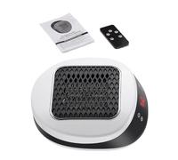Calentador de escritorio pequeño | Calefactor de calentamiento rápido | con temporizador y mando a distancia cerámico portátil calentador eléctrico - para casa coche mujeres hombres adolescentes