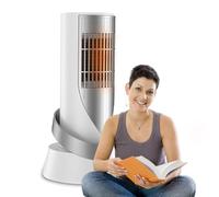 Calentador de espacio eléctrico: calentador pequeño, escritorio calefacción rápida eléctrica Ventilador de calefacción pequeña, calentador de espacio vertical con protección contra sobrecalentamiento