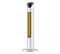 Calentador De Espacio En Torre, Ventilador De Calefacción PTC De 3 Velocidades For Ver Películas En Casa, Baño De Bebé, Calentador Vertical Con Control Remoto De 6m FáCil De Usar(White Mechanical)