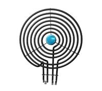 Calentador De Estufa Eléctrica Plana De 21 Cm Y 2000 W Con 6 Círculos, Tubo Calefactor, 3 Puertos De Cableado, Placa Calefactora, Anillo De Horno De Combustión En Seco.(21cm-7 circles)