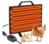 Calentador de gallinero, panel de calefacción para mascotas para invierno, placa calefactora segura de baja energía para pollitos, perros y gatos, panel de calor radiante de temperatura ajustable con