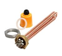 Calentador de hilo hexagonal de cobre DN40 de 1 1/2 pulgadas con accesorio 3KW/4.5KW/6KW/9KW/12KW elemento 1 Uds(Gold,110V_9KW 285MM DN32)