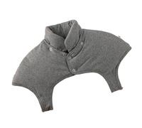 Calentador de hombros grueso for invierno, sin cuello y desmontable, con almohadillas suaves y cómodas for aliviar el dolor de espalda, cuello y hombros.(Dark Grey B,Large)