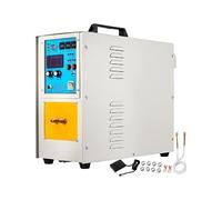 Calentador de inducción alta frecuencia 15KW, bobina 30-100 KHz, horno fusión metales, máquina enfriamiento soldadura Funcionamiento Estable