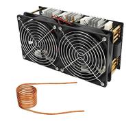 Calentador de inducción de 2500 W Módulo de calentamiento por inducción de bajo voltaje Calentador de accionamiento Flyback con anillo de latón para fusión de metal Templado