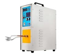 Calentador de inducción de alta frecuencia, máquina de calentamiento por inducción de 15 kW para derretir cobre, horno de calefacción de precisión de 30-100 KHz