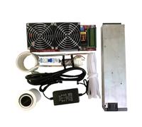 Calentador de inducción, Módulo calentador de fusión por inducción de alta frecuencia 3000W 55A ZVS + bobina + bomba + fuente de alimentación + crisol(With crucible)