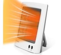 Calentador de Infrarrojos SONBION, Calentador Halógeno de 800 W con 2 Configuraciones, Calentadores Eléctricos de Cuarzo para la Sala de Estar, Dormitorio y Oficina en el Hogar