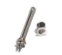 Calentador de inmersión en agua, 12V, 24V, 36V, 48V, G1, 1/4 ", DN25, tubo calentamiento por inducción rosca 1 pulgada, 304SUS, 300W-1,5 kW, Uds(With Internal Nut,12V_300W 200MML 304SS)