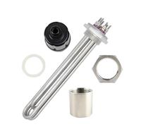 Calentador de inmersión Tubular eléctrico de Elemento calentador de agua de acero inoxidable DN32 de 220V/380V 3KW/4.5KW/6KW/9KW 1 Uds(Heater thread nut,6KW)