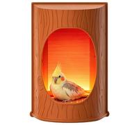Calentador De Jaula De Periquitos Cueva Calefactora Silenciosa Temperatura | Calentador USB ignífugo para loros Para guacamayo, pinzón, periquito, agapornis,