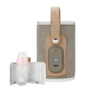 Calentador de leche para bebés: botella portátil ajustable, control de la manga de calefacción Control de temperatura de pantalla digital | Portada aislada con alimentación USB que mantiene las bebida