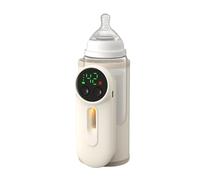 Calentador de leche portátil inalámbrico, calentador de leche materna, de viaje, 14 cm, para oficina, exterior, guardería, camping, hogar, vacaciones, accesorios, para mujeres, hombres, padres