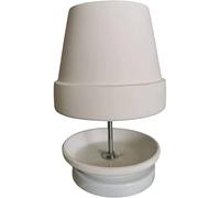 Calentador de luz de té para el hogar, portavelas creativo, calentador de velas de té de doble base para dormitorio y oficina, no incluye vela, color negro