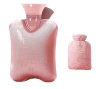 Calentador De Manos Bonito For Invierno, Bolsa De Agua Caliente, Hombro De Felpa, Calentador De Manos, Botella De Agua Caliente De Calor, 2000/1000ml, Grande, Suave Y Reutilizable (Color : Pink-2000M