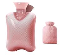Calentador De Manos Bonito For Invierno, Bolsa De Agua Caliente, Hombro De Felpa, Calentador De Manos, Botella De Agua Caliente De Calor, 2000/1000ml, Grande, Suave Y Reutilizable (Color : Pink-1000M