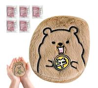 Calentador De Manos - con 5 Paquetes De Relleno Reemplazables - Calentador De Bolsillo Diseño Capibara | para Camping Invierno Exterior Clima Frío Hombres Mujeres