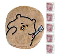 Calentador de manos, con 5 recambios reemplazables, placa autocalentadora | Diseño Capibara calentador de manos de bolsillo | para mujeres regalos para calcetines navideños camping invierno frío